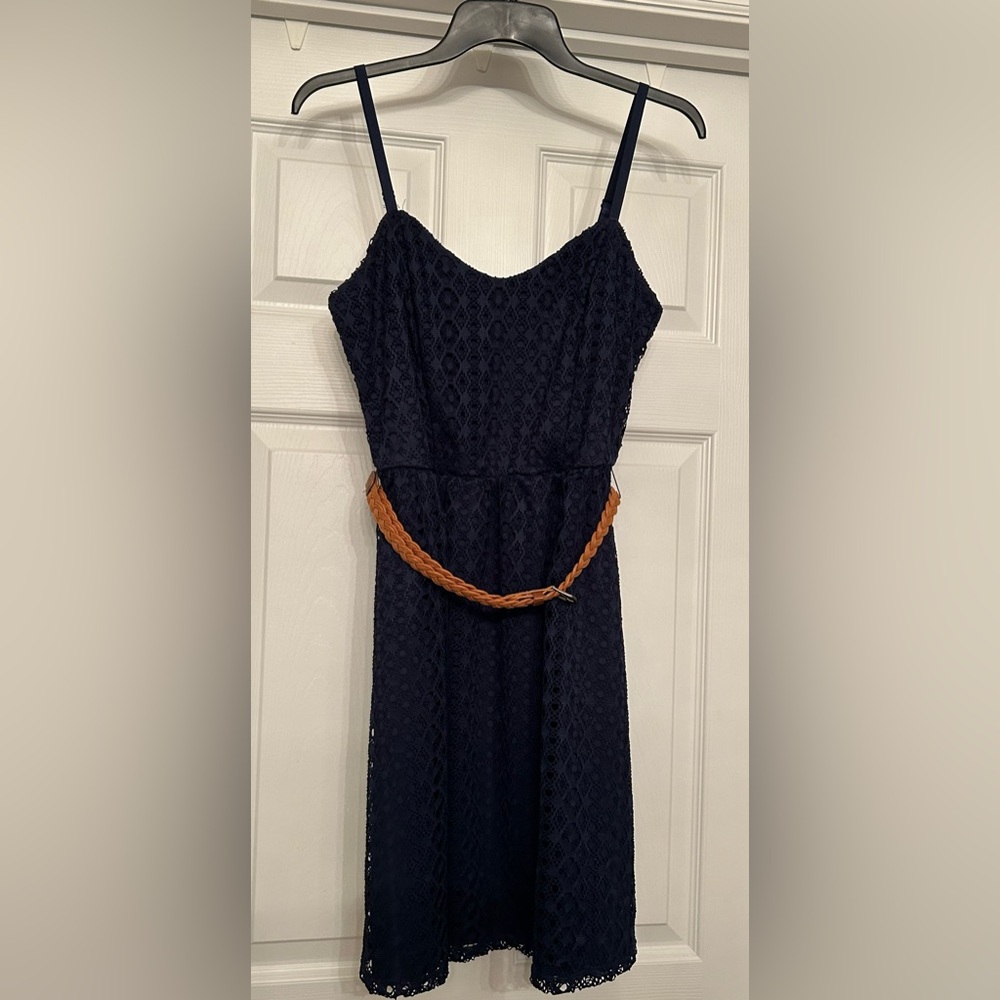 Maurices Navy Crotchet Dress Size M